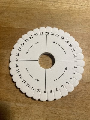 Kumihimo Flechtscheibe 10 cm Durchmesser Zum Flechten von Freundschaftsbaendern