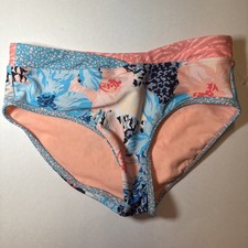 Athleta Girl Bora Bora Floral Bikini Swim Bottoms size L 12 NWOT