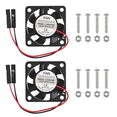 Raspberry Pi Fan, 2pc Cooling Fan - Brushless CPU Cooler, Separating 2PCS