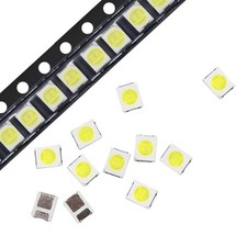 GuuYebe 100pcs 3V 3528 2835 SMD LEDs Beads Sets Replacement White