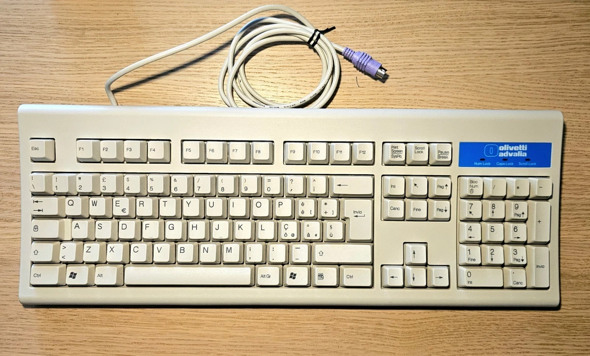 Clavier Pour Olivetti Quaderno, Layout QWERTY Allemand (DE) - Occasion Fonctionnel