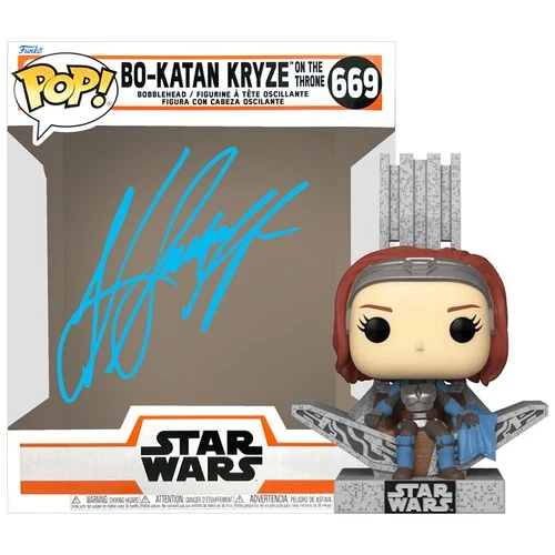 Katee Sackhoff Autographed Mandalorian Bo-Katan Kryze on Throne #669 Pop Figure