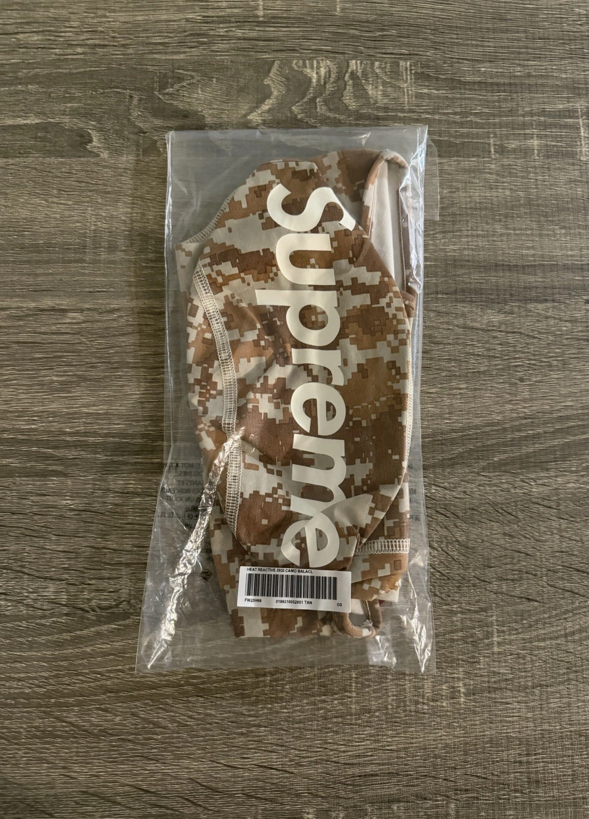 Supreme Heat Reactive Digi Camo Balaclava Brown Always Authentic Always Arthouse