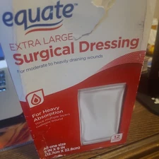 Equate  Absorbent Surgical Dressing, Moderate to Heavy Wounds, 10 per box