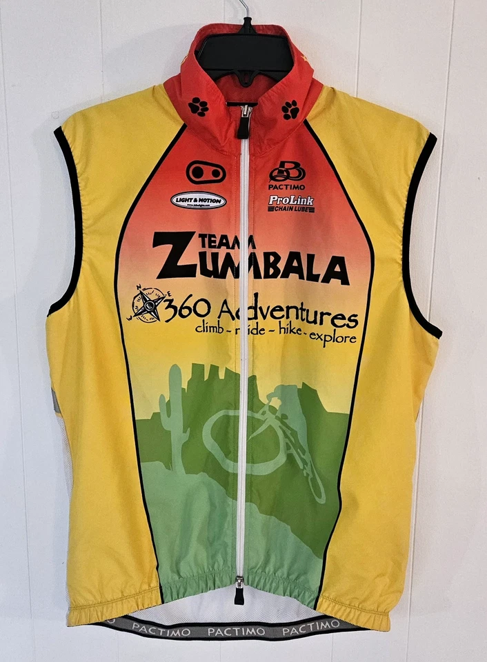 Pactimo Cycling Wind Men's Colorful Vest LARGE - Image 2 of 4