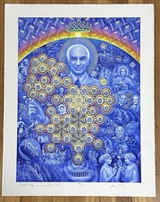 Albert Hofmann New Eleusis By Alex Grey Art Print Poster Mint Blotter Art