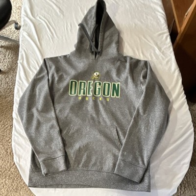 Champion Oregon Ducks Hoodie Sweatshirt Size M Gray