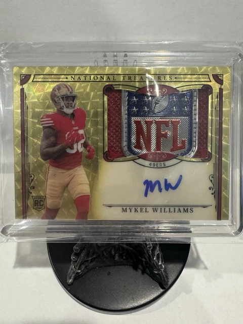 2025 National Treasures Mykel Williams RC Shield Auto Gold Vinly 1/1