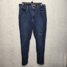 Levi Strauss Women's 721 High Rise Skinny Jeans Size W32 L30 Medium/Dark Wash