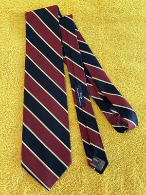 NWOT Robert Talbott King's Dragoon Guards Regimental Stripe Tie 3 7/8 x 56 USA