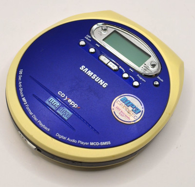 Samsung MCD-SM55 CD Yepp Digital Audio CD Player Anti Shock MP3 Playback WORKS
