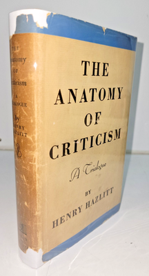 #ad Anatomy of Criticism Henry Hazlitt 1933 1st Ed DJ Rare Economics $375.00