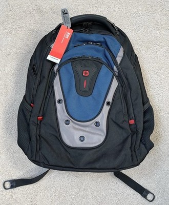 Swissgear Ibex Backpack for 17'' Laptop Navy Blue Red Black NEW WITH TAGS
