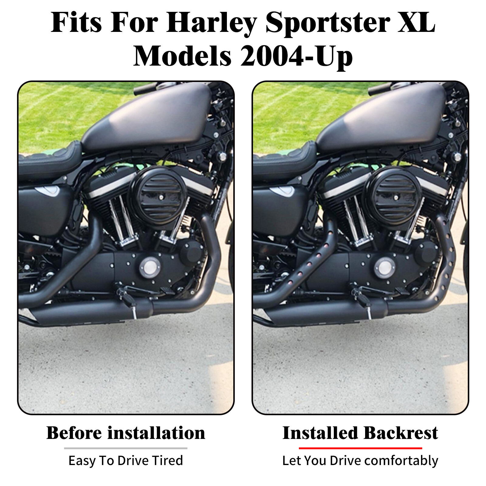 Black Exhaust Header Cover Pipe Heat Shields Fits For Sportster XL 883