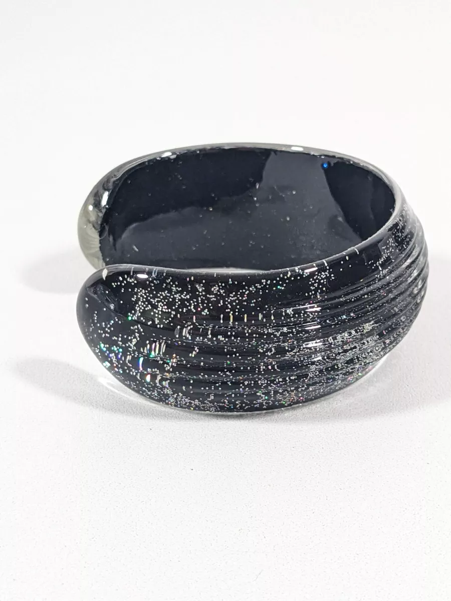 Black glitter bracelet deals