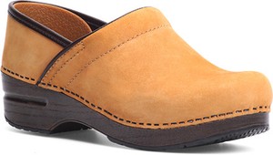 Dansko-Pro-Women-039-s-Stapled-Leather-Clog-Wheat-Nubuck