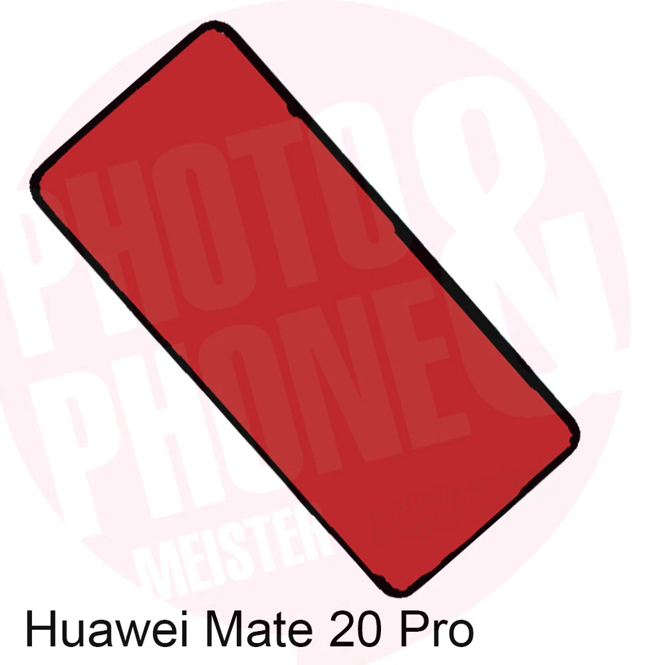 Huawei Mate 20 Pro Akkudeckel Klebefolie Kleber Backcover Rahmen Adhesive Dichtu