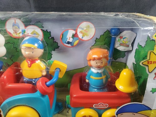 Caillou Learning Train Toy Set 2 Personaggi PBS Bambini Nuovo con scatola contenuto come nuovo danneggiato - Foto 5 di 9