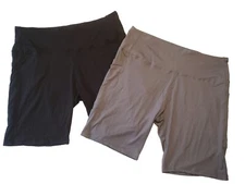 Fullsoft Biker Cycling Shorts Women's Size 2XL Black Gray Spinning Peloton Short