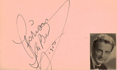 Florian Zabach Signed Auto 3x5 Index Card Violinist | eBay