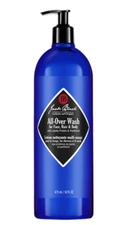 NEW Jack Black Sulfate-Free All-Over Wash for Face, Hair & Body 16 Oz Bottle