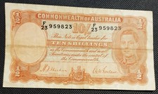 1939 Australia 1st 10 Shillings George VI R12 SHEEHAN/McFARLANE gF  F/23 450299