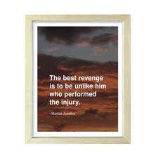 The best revenge is to be unlike him who performed the injury - Marcus Aurelius,