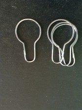 12 pcs QUALITY Chrome SHOWER CURTAIN RINGS Heavy Duty