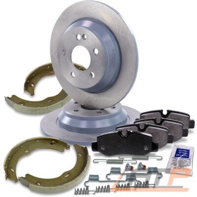BREMSSCHEIBEN + BREMSBELÄGE + BACKENSATZ HINTEN FÜR MERCEDES VITO V-KLASSE W447