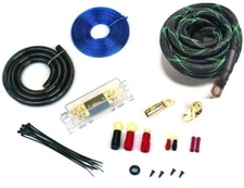 4 GAUGE AWG 100% OFC COPPER HAND BRAIDED SLEEVE AMPLIFIER WIRING INSTALL AMP KIT