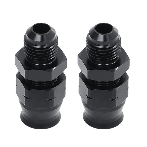 6AN Male To 3/8" Tube Hardline Fuel Line Adapter Fitting Tubing compression 2Pcs - Picture 8 of 15
