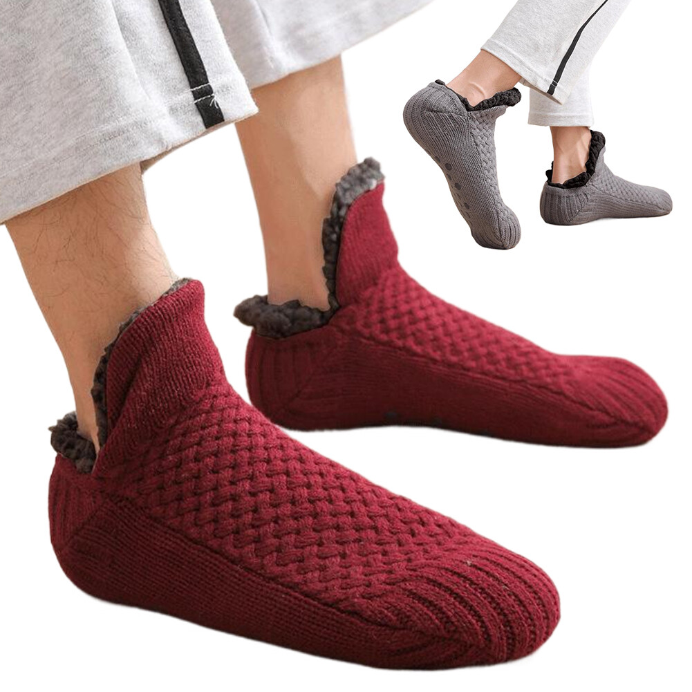 APL Ciabatte uomo donna invernali interno casa casa calze calde soffice Bodenso