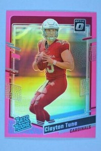 Clayton Tune 2023 Donruss Optic Rated Rookie Pink Holo Prizm #202