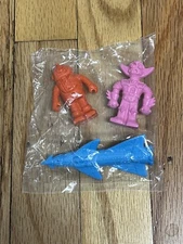 VTG 80s Diener Erasers Robot Alien Space Shogun Creature Monster UFO NEW Bag