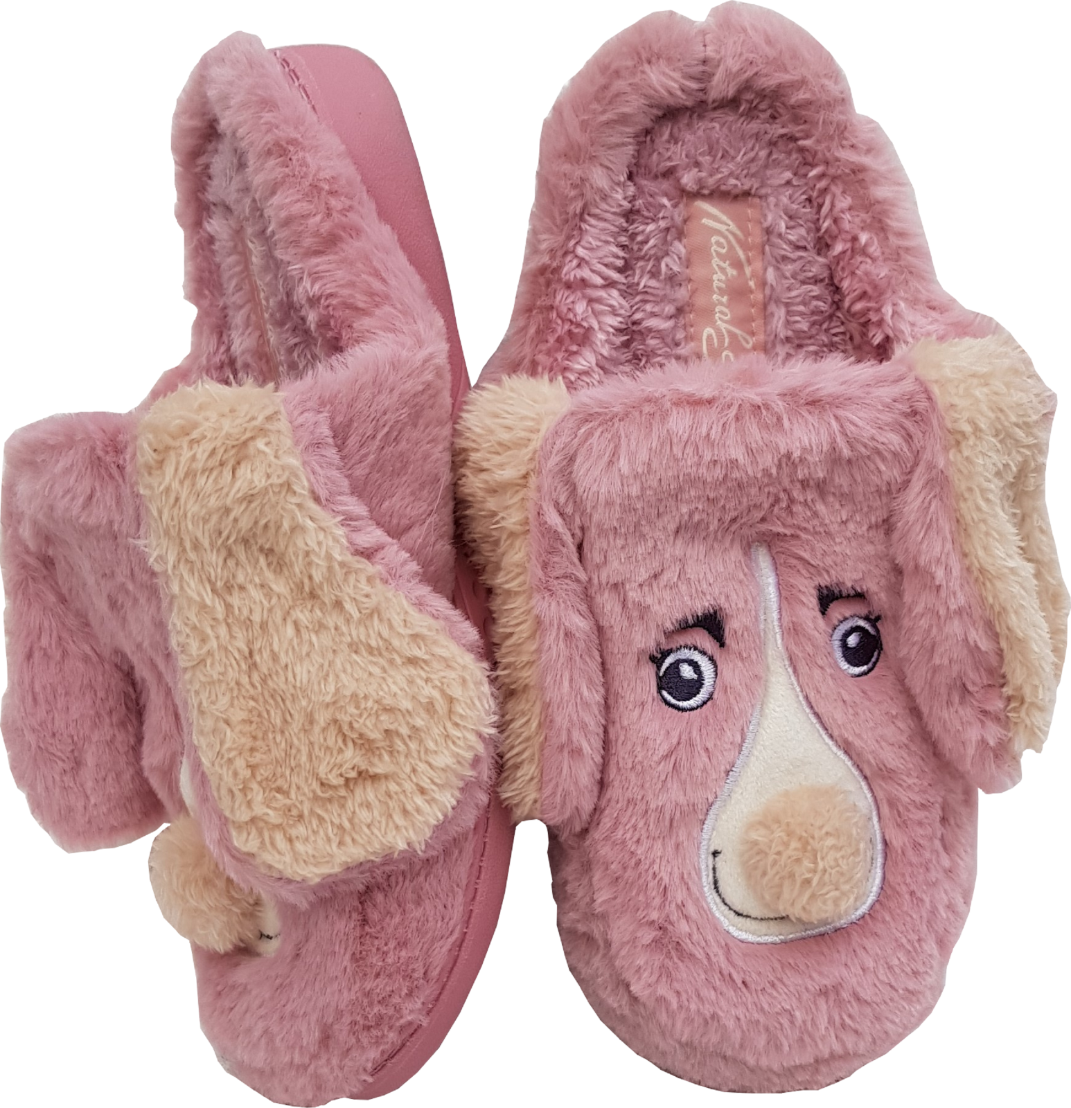 APL Divertenti pantofole morbide (calde) mughetto taglia 40 rosa *cane*