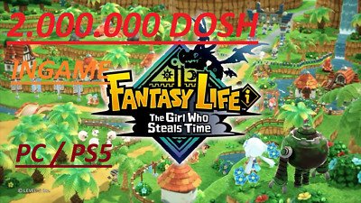 Fantasy Life i The Girl Who Steals Time 7 Mio. Dosh Ingame Money PC-NS-PS5-XB