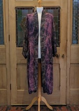 Cofur Recycled Saree Silk Tie Dyed Bardot Kimono