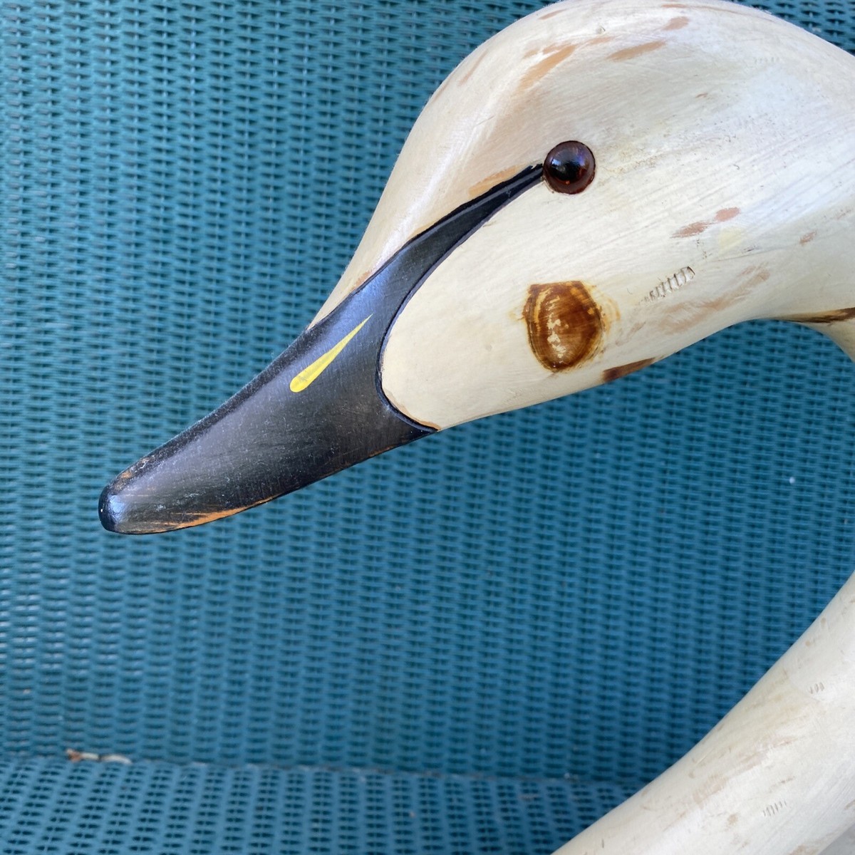 Stoney Point Signed Numbered 1985 Leonard Hornick Jr Wood Swan