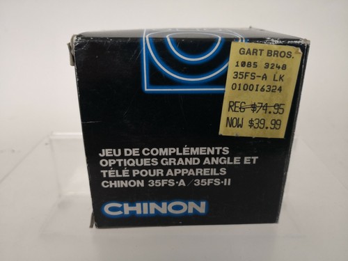 Juego de lentes gran angular y teleobjetivos auxiliares Chinon para Chinon 35FS.A - Imagen 3 de 7