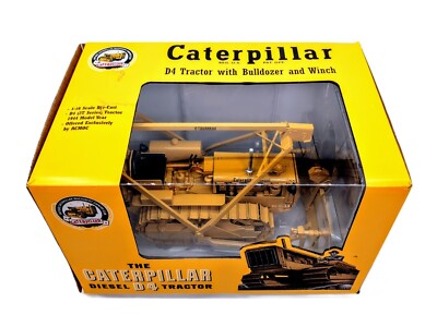 CATERPILLAR ミニカー 4台セット 1/16 Caterpillar Cat D4 2T LeTourneau Blade Winch - SpecCast Scale