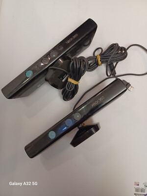 Original Microsoft Model 1414 Xbox 360 Kinect Sensor Bar w/ AC Adapter lot of 2