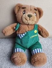 Eden Corduroy Bear Plush 15 Inch Green Overalls Don Freeman 1996 Stuffed Animal