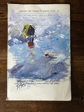 Art Original Acrylic Painting Around The World by Randy Spry Book Page