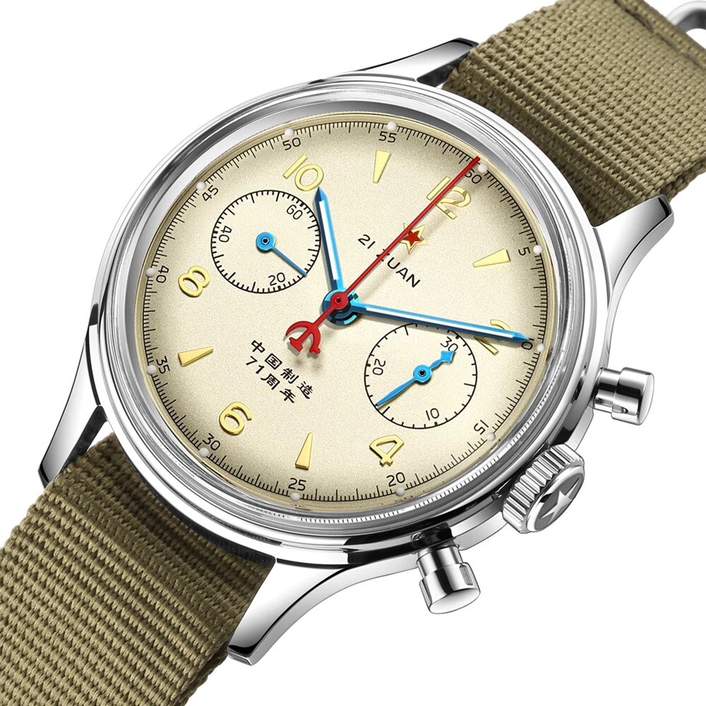 1963 RED STAR 71st Anniversary SEAGULL ST1901 Chronograph Hand