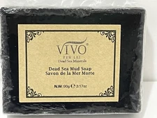 Vivo Per Lei Dead Sea Minerals Mud Soap Bar 3 oz  New