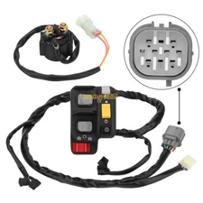 Handlebar Switch & Starter Relay for Honda Recon 250 TRX250TE 2x4 ES 2007-2020