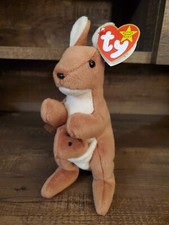 TY Beanie Baby Pouch the Kangaroo 1996 Style 4161