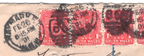 NEW SOUTH WALES QV Cover *Haymarket* NUMERALS Registered 1901 Australia NSW XJ60 - Picture 8 of 16