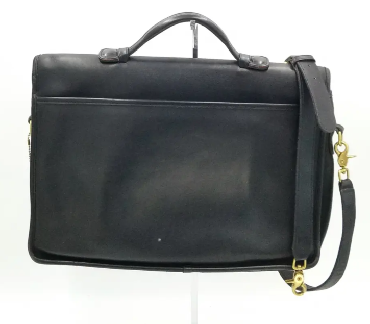 Coach D6C 5265 Vintage Lexington Black Briefcase/Laptop Bag W