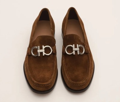 Salvatore Ferragamo Rolo Reversible Gancini Bit Mens Shoes  display picture 3